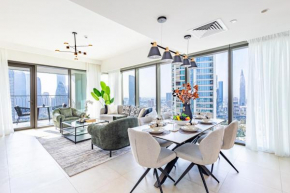 Premium 3BR l Office with Burj Khalifa & Fountain Views